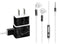 Black Marble Phone Charger Skin